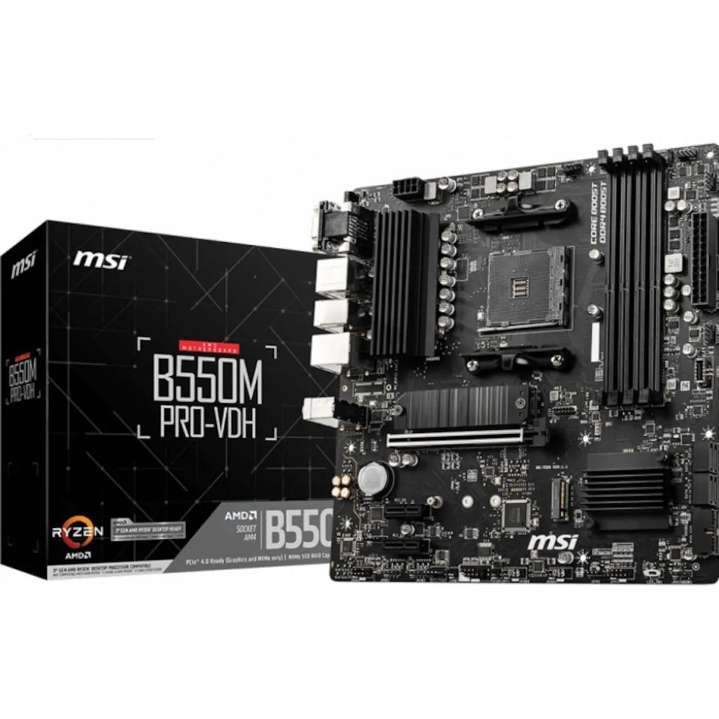 MSI B550M PRO-VDH mATX Mainboard Sockel AM4 M.2/DP/VGA/HDMI/LAN