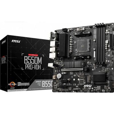 MSI B550M PRO-VDH mATX Mainboard Sockel AM4 M.2/DP/VGA/HDMI/LAN