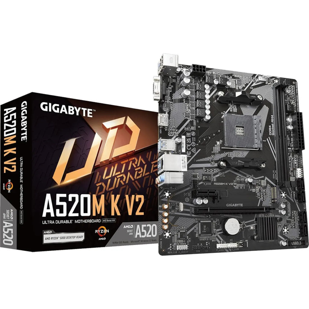 GIGABYTE A520M K V2 mATX, Sockel AM4 VGA/HDMI/M.2/SATA/PS2
