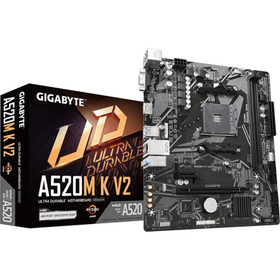 GIGABYTE A520M K V2 mATX, Sockel AM4 VGA/HDMI/M.2/SATA/PS2