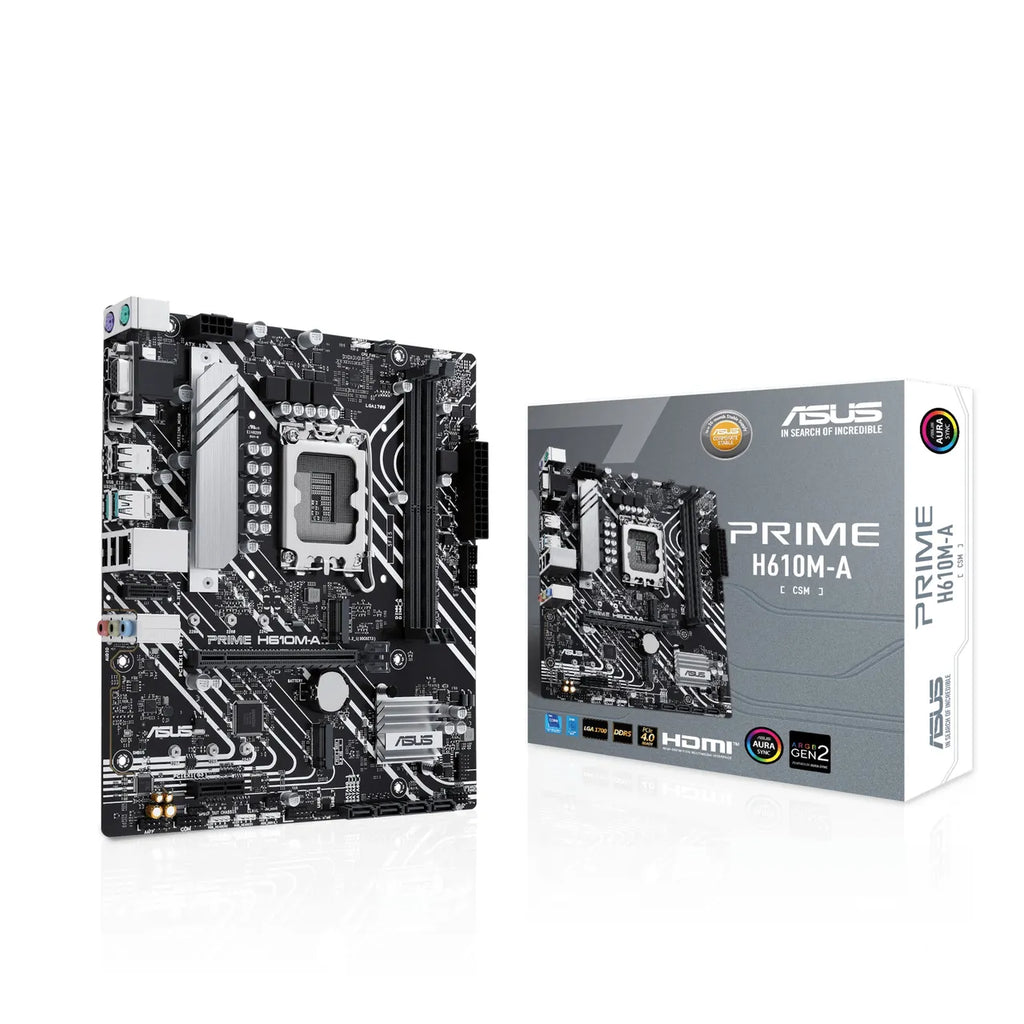 ASUS PRIME H610M-A-CSM mATX Mainboard Sockel 1700 HDMI/DP/VGA