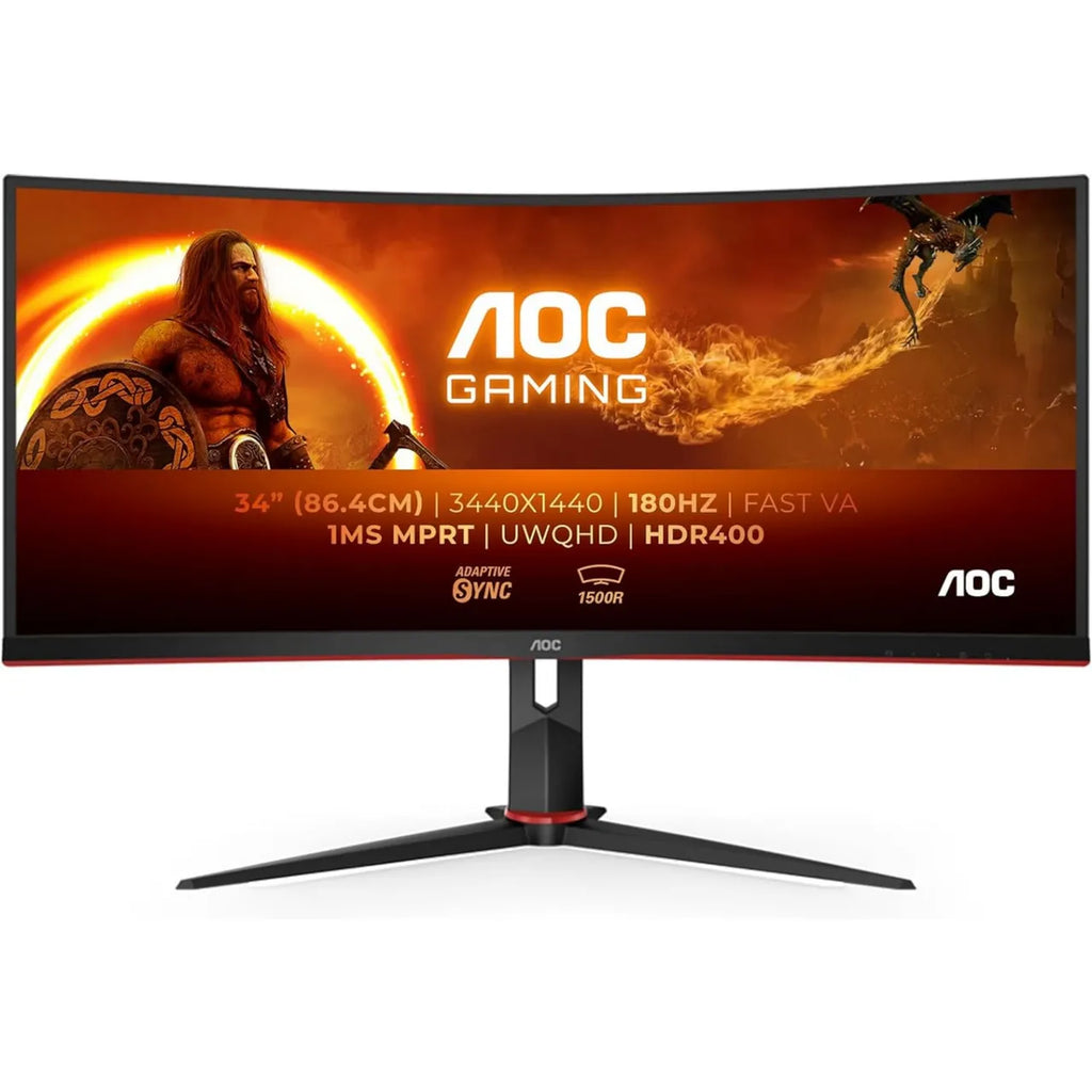 AOC CU34G2XP 34 Zoll UWQHD Curved VA LED 21:9 180 Hz Gaming Monitor