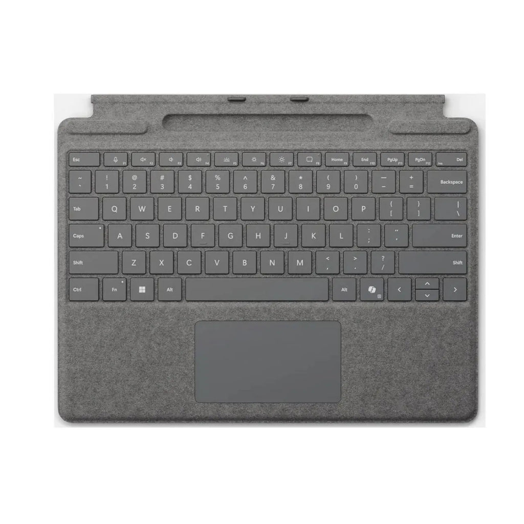 Microsoft Surface Pro Keyboard mit Stiftaufbewahrung platin