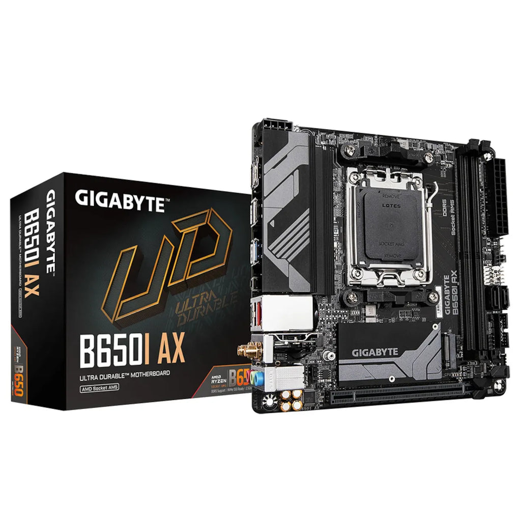 GIGABYTE B650I AX DDR5 mITX Mainboard Sockel AM5 HDMI/DP