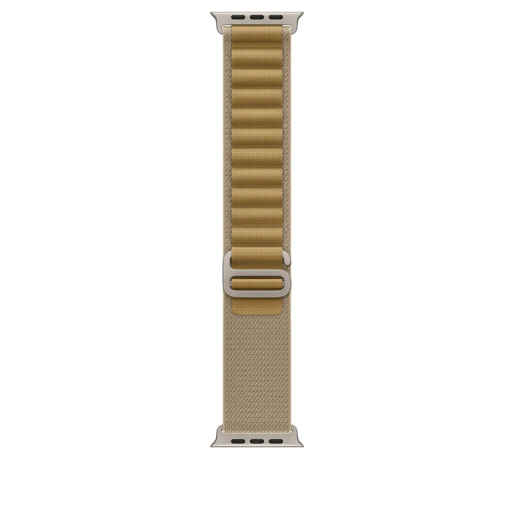 Apple Watch Alpine Loop Armband für Watch Ultra 49mm Mandel / Titan natur (S)