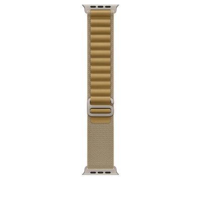 Apple Watch Alpine Loop Armband für Watch Ultra 49mm Mandel / Titan natur (S)