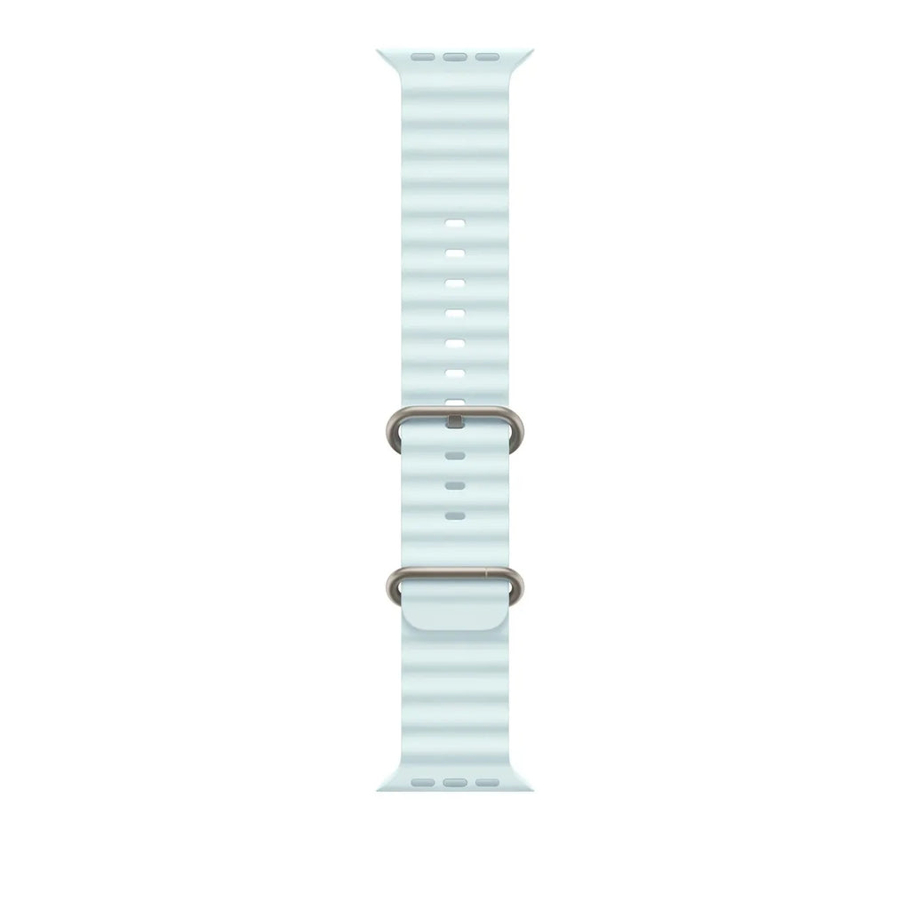 Apple Watch Ocean Armband für Watch Ultra 49mm Kristallblau / Titan Natur (One Size)