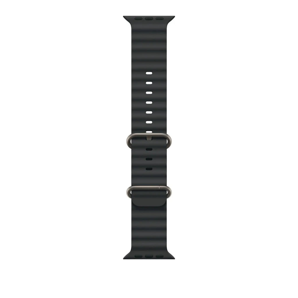 Apple Watch Ocean Armband für Watch Ultra 49mm Schwarz  / Titan Natur (One Size)