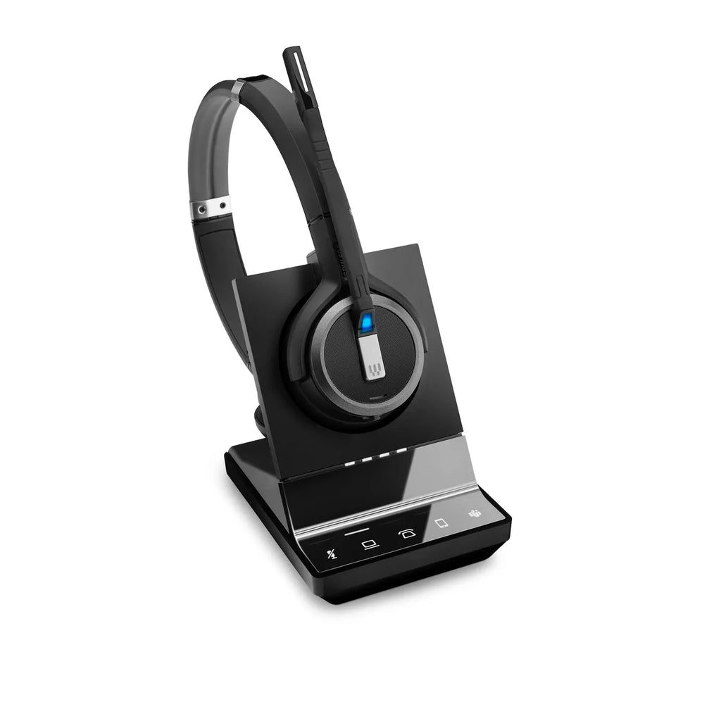 EPOS IMPACT SDW 5066 Stereo-DECT-Headset - UC-Version, Bluetooth (BTD 800 Adapter), EPOS ActiveGard®-Technologie, Triple-Konnektivität, Noice Cancelling, Multi-Connect, inkl. Basisstation