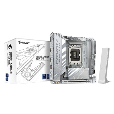 GIGABYTE B860I AORUS PRO ICE WIFI6E mITX Mainboard Sockel 1851 DP/HDMI/TB4