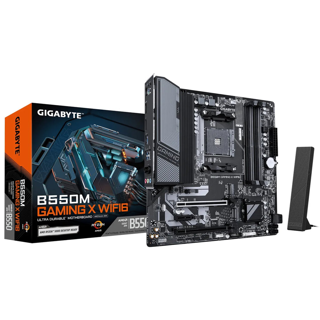 GIGABYTE B550M GAMING X WIFI6 mATX Mainboard Sockel AM4 DP/HDMI