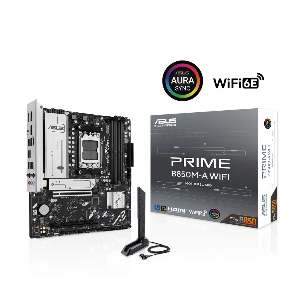 ASUS PRIME B850M-A WIFI mATX Mainboard Sockel AM5 DP/HDMI/USB-C