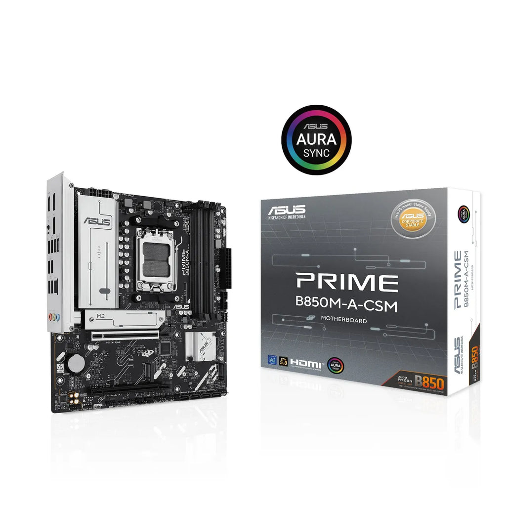 ASUS PRIME B850M-A CSM mATX Mainboard Sockel AM5 DP/HDMI/USB-C