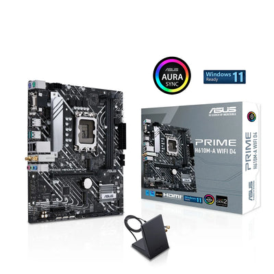 ASUS PRIME H610M-A WIFI D4 mATX Mainboard Sockel 1700 DP/HDMI/VGA