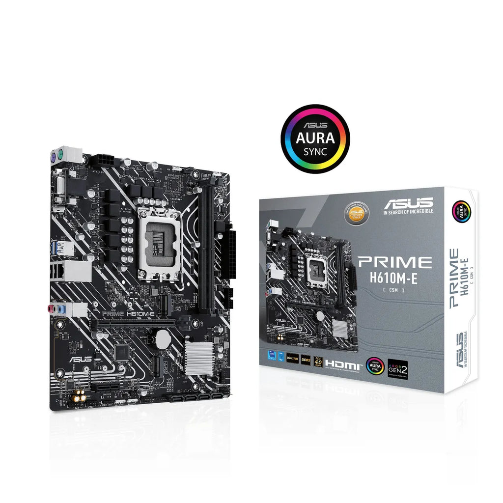 ASUS PRIME H610M-E-CSM mATX Mainboard Sockel 1700 HDMI/DP/VGA