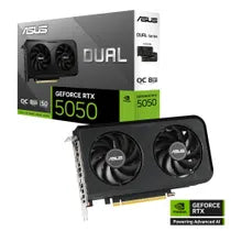 ASUS DUAL GeForce RTX 5050 OC DUAL-RTX5050-O8G Grafikkarte 8GB GDDR6, 1xHDMI, 3xDP