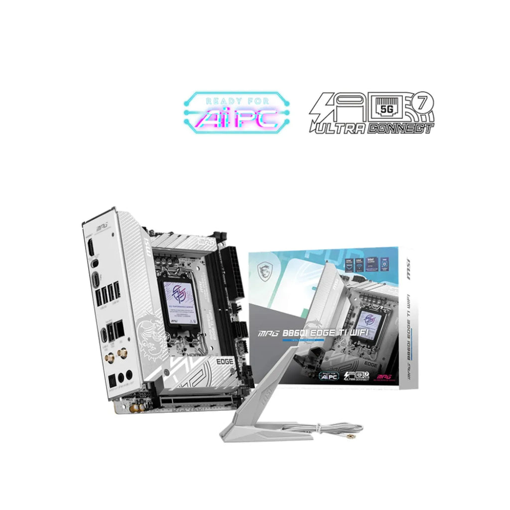MSI B860I Edge Ti WIFI mITX Mainboard 1851 M.2/WIFI7/BT/HDMI/DP/TB4/USB-C