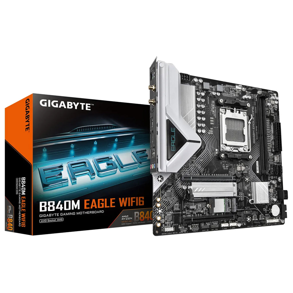 GIGABYTE B840M EAGLE WIFI6 mATX Mainboard Sockel AM5 M.2/HDMI/DP/WIFI/BT