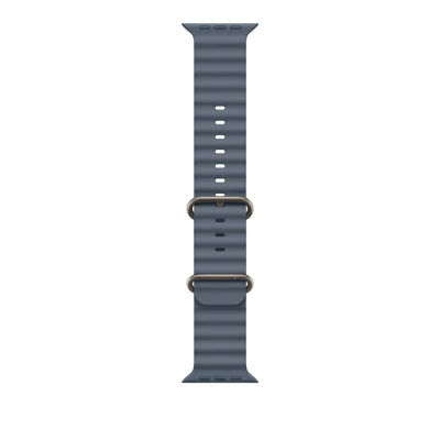 Apple 49mm Maritimblau Ocean Band - Natural Titanium Finish