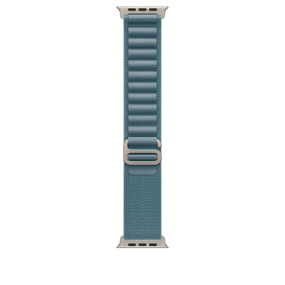 Apple 49 mm Alpine Loop Hellblau - Large - Titan Natur