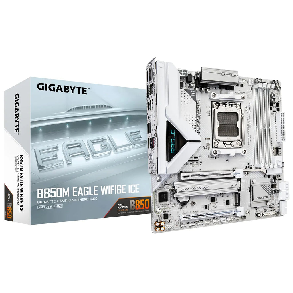 GIGABYTE B850M EAGLE WIFI6E ICE mATX Mainboard Sockel AM5 HDMI/DP/M.2
