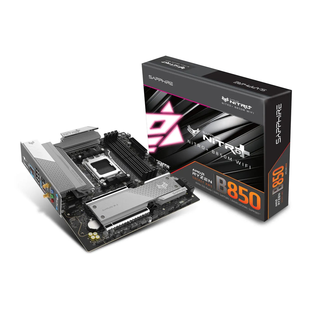 SAPPHIRE NITRO+ B850M WIFI mATX Mainboard DP/HDMI/M.2