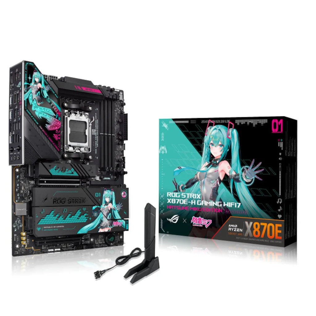 ASUS ROG STRIX X870E-H GAMING WIFI7 Hatsune Miku Edition ATX Mainboard AM5 HDMI/USB4