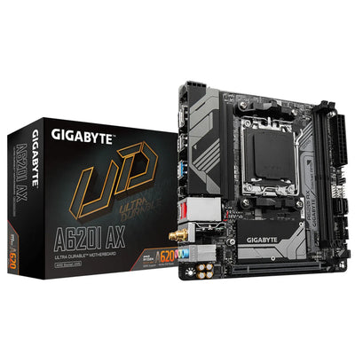 GIGABYTE A620I AX mITX Mainboard Sockel AM5 DP/HDMI/WiFi6E