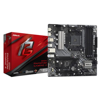 ASRock B550M Phantom Gaming 4 Mainboard Sockel AM4/HDMI/DP