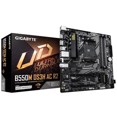 GIGABYTE B550M DS3H AC R2 mATX Mainboard Sockel AM4 HDMI/DP
