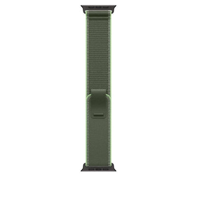 Apple 49 mm Trail Loop Green/ Neon - S/M - Titan Schwarz