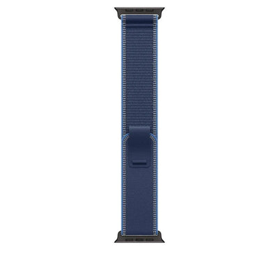 Apple 49 mm Trail Loop Blue/ Bright Blue - M/L - Titan Schwarz