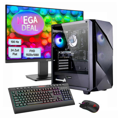 Hyrican GAMEMAX MegaDeal Striker SET2736 7962 Ryzen 7 5700X 16GB 1TB SSD RTX 5060 + MSI PRO MP2412