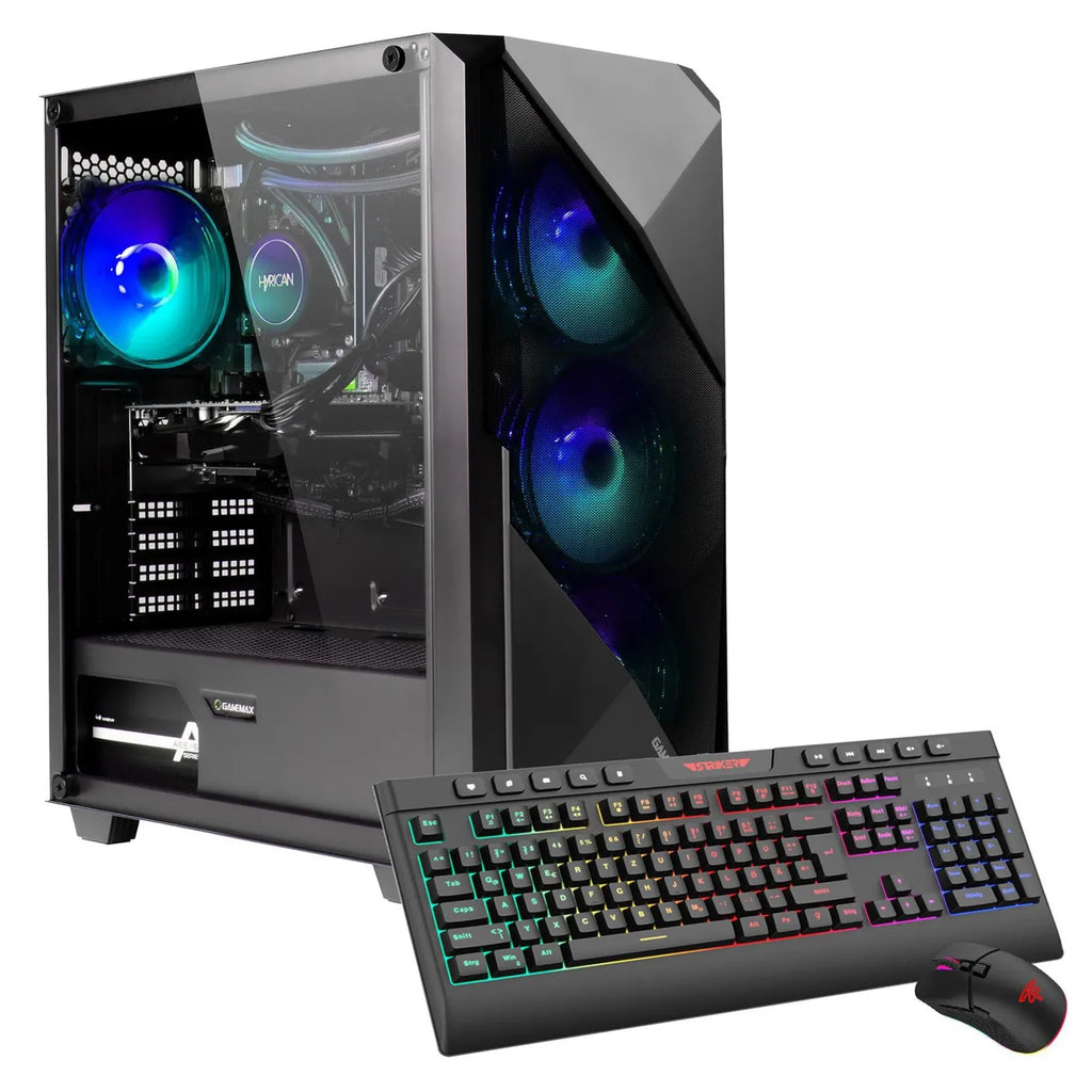 Hyrican GAMEMAX Striker 8020 Ryzen 5 9600X WAK 16GB DDR5 1TB SSD RX 9070 Win11