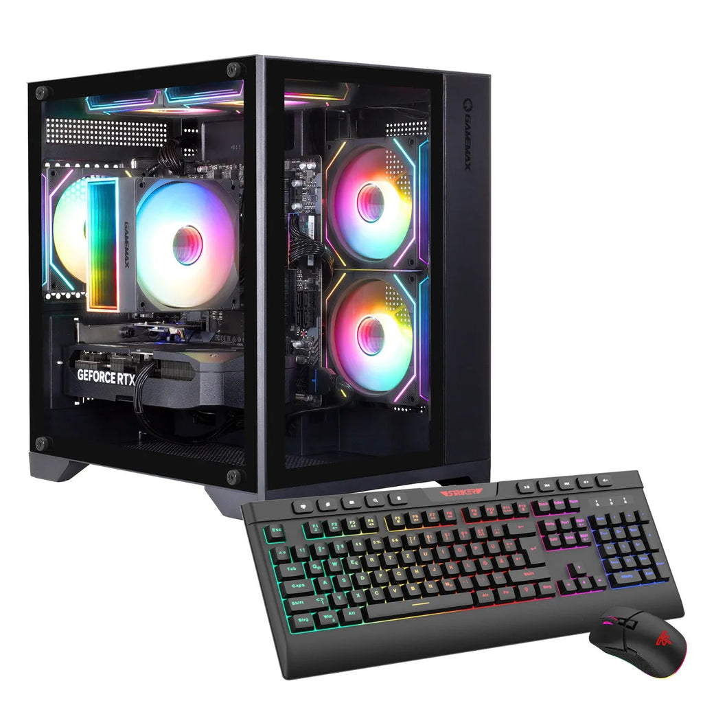 Hyrican GAMEMAX Infinity Mini BK 7990 R5 7500F 16GB DDR5 1TB SSD RTX 5060Ti Win11