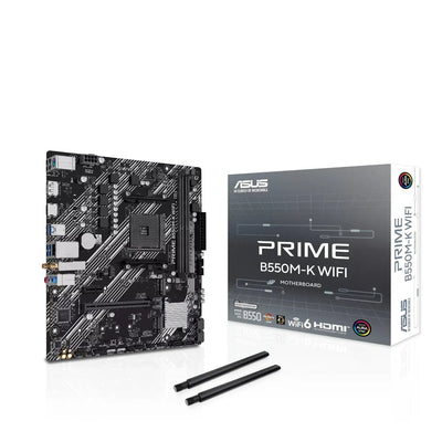 ASUS PRIME B550M-K WiFi Mainboard mATX Sockel AM4